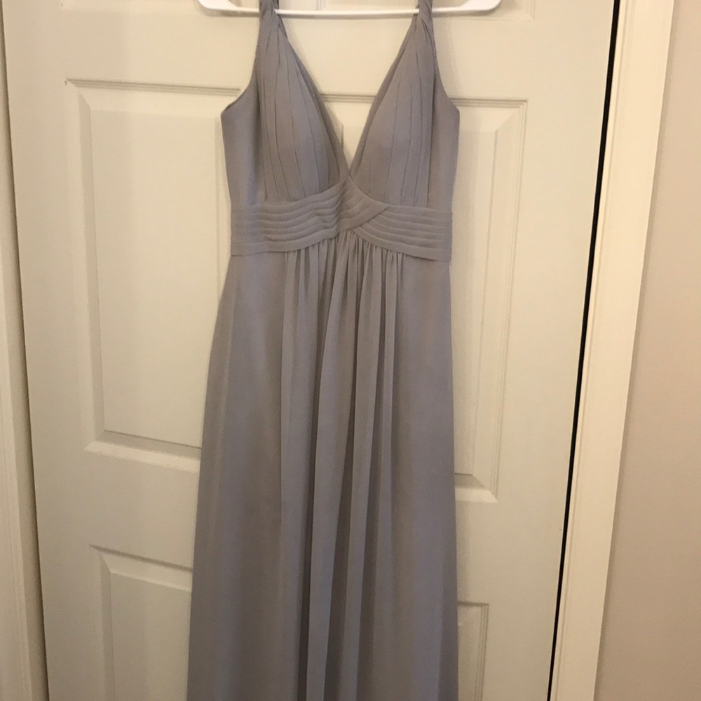 Azazie bridesmaid dress. "silver"
